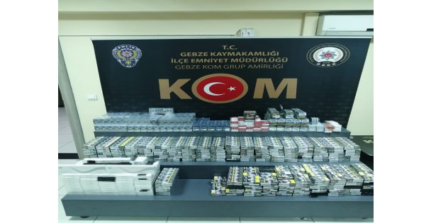 3 bin 109 paket kaçak sigara ele geçirildi