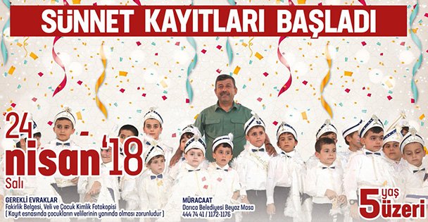 Darıc'da sünnet kayıtları...