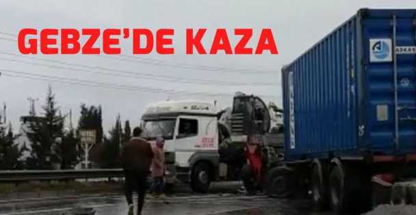 Gebze'de trafik kazası