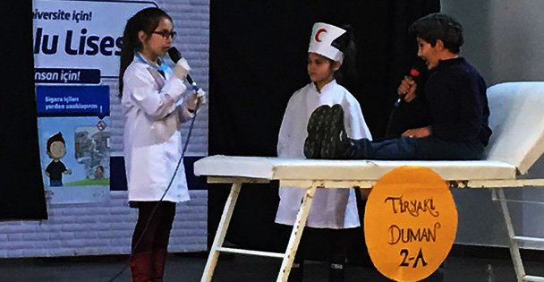Hisar öğrencilerinden Yeşilay etinliği
