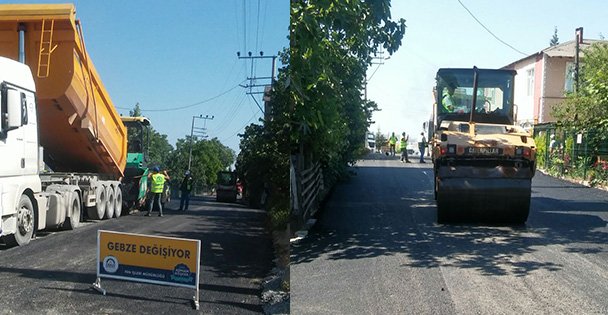 Muallimköy'de yollar yenileniyor