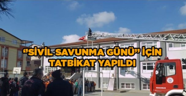'Sivil Savunma Günü' tatbikatı yapıldı '