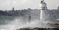 Marmara Denizi'nde fırtına...