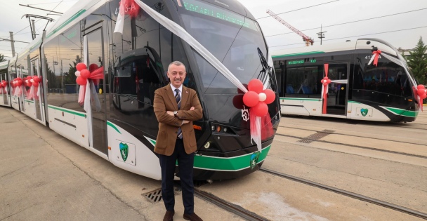 10 yeni tramvay alındı, 5 tane daha yolda; Büyükakın: Raylı sistemde yeni bir döneme giriyoruz
