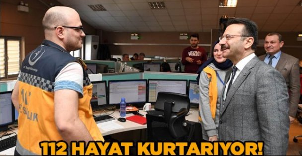 112 hayat kurtarıyor!
