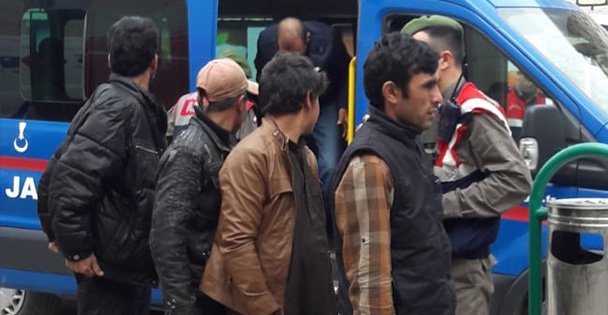 14 kaçak göçmen yakalandı