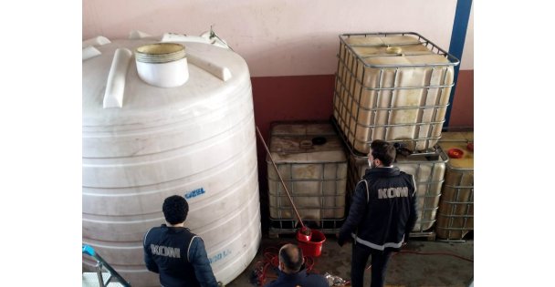14 ton 500 litre kaçak akaryakıt ele geçirildi