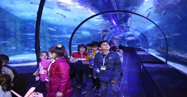150 Öğrenci Akvaryumunu Ziyaret Etti