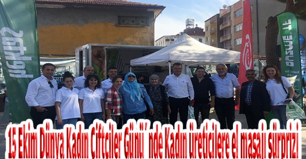 15 Ekim Dünya Kadın Çiftçiler Günü'nde Kadın üreticilere el masajı sürprizi