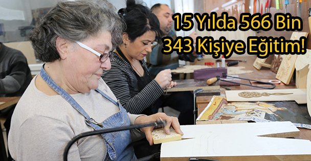 15 Yılda 566 Bin 343 Kişiye Eğitim!