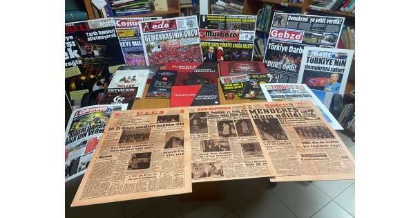 1960 DARBEDİNDEN  15 TEMMUZ  HAİN DARBE GİRİŞİMİNE   ARŞİV BELGELERİ İLE  DARBELER TARİHİ  KİTAP VE FOTOPRAF SERGİSİ  AÇTIK