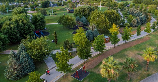 1 kişiye 12.14 metrekare yeşil alan