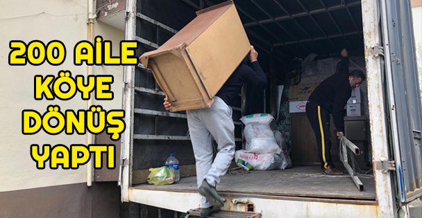 1 yılda 200 aile köye dönüş yaptı