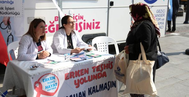 1 yılda 6 bin 300 kişiye kanser taraması