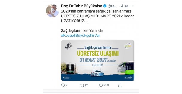 2020'nin kahramanlarına Başkan Büyükakın'dan bir destek daha
