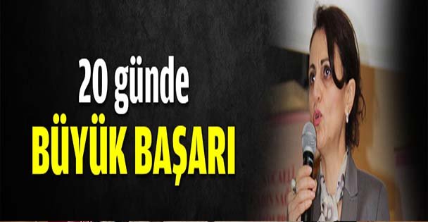 20 günde büyük başarı