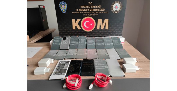 21 kaçak cep telefonu ele geçirildi