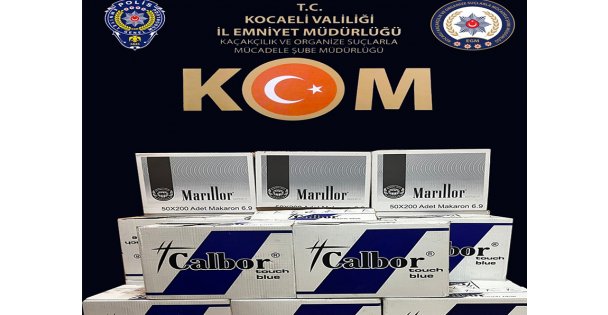 230 bin içi dolu makaron ele geçirildi