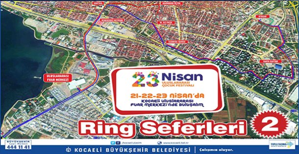 23 Nisan Uluslararası Çocuk Festivali için ring seferleri