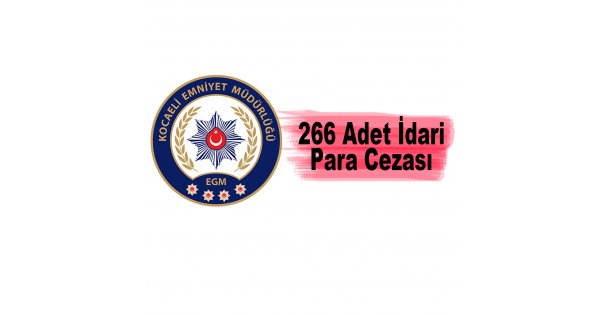 266 Adet İdari Para Cezası
