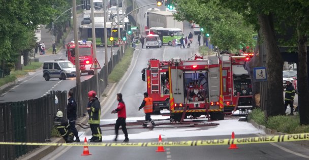 30 Ton Benzin Yüklü Tankerin Kaza Anı Kameraya Yansıdı