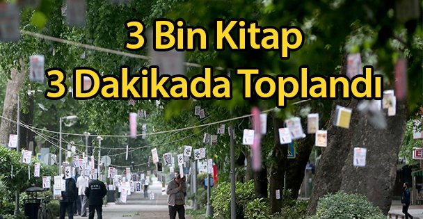 3 Bin Kitap 3 Dakikada Toplandı