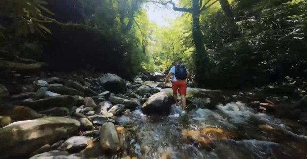 3 saatlik nefes kesen rota dron kamerasında