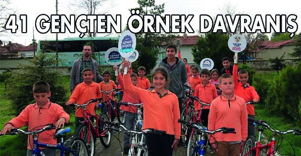 41 gençten örnek davranış