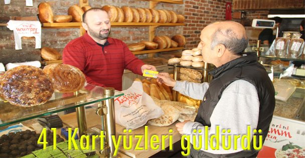 41 Kart yüzleri güldürdü