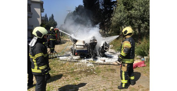 45 Bin Dolarlık Tekne Yangında Küle Döndü