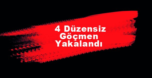 4 Düzensiz Göçmen Yakalandı