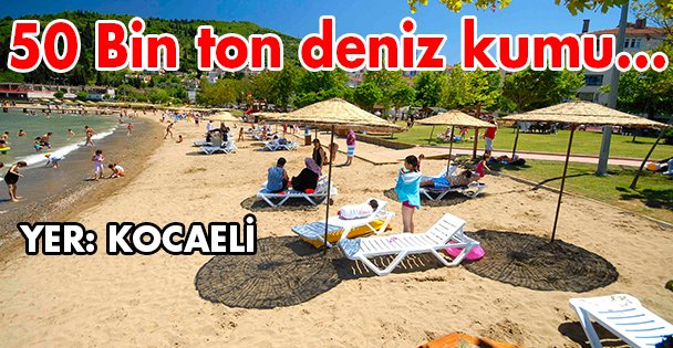 50 Bin ton deniz kumu