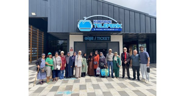 65 yaş üstü bireyler teleferikle Kuzuyaylayı keşfetti