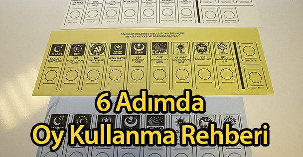 6 Adımda Oy Kullanma Rehberi