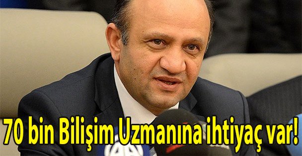 70 bin Bilişim Uzmanına ihtiyaç var!