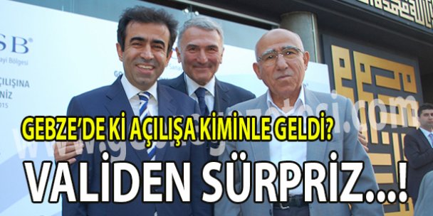 Açılışa bakın kiminle geldi?