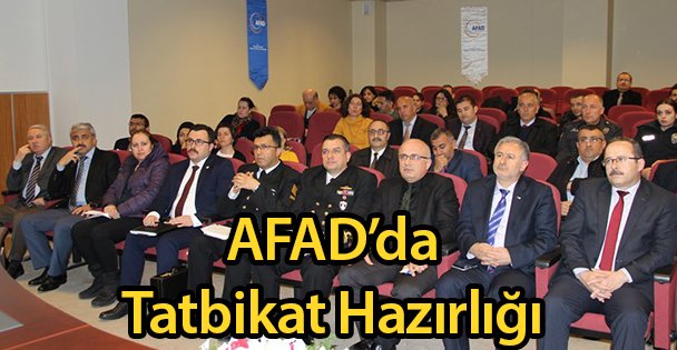 AFAD'da Tatbikat Hazırlığı