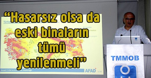 'Afet Müdahale Planı ve Hasarlı Binalar' semineri