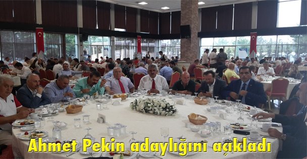 Ahmet Pekin adaylığını açıkladı