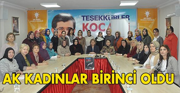 AK Kadınlar birinci oldu