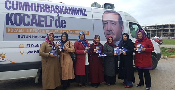 AK kadınlar çalışıyor