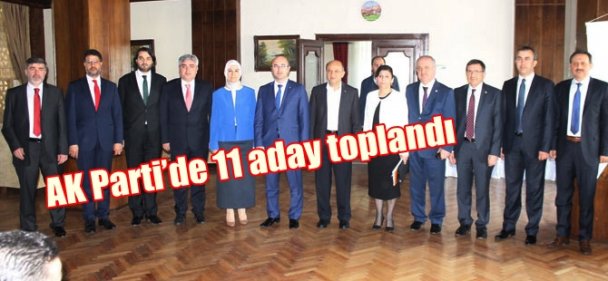 AK Parti'de 11 aday toplandı