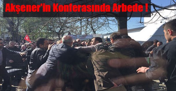 Akşener'in Konferasında Arbede !