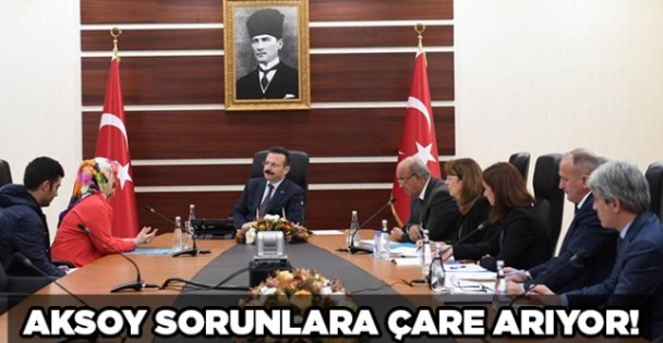 Aksoy sorunlara çare arıyor!