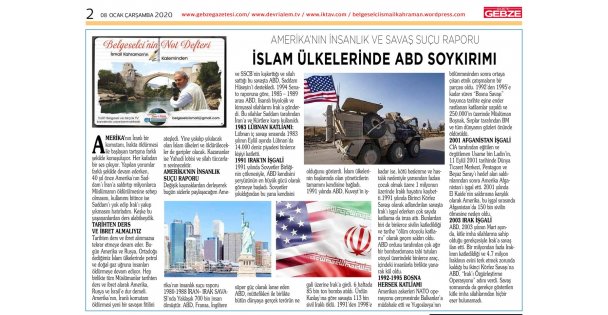Amerika'nın İnsanlık ve Savaş Suçu Raporu