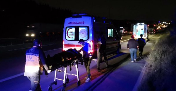 Anadolu Otoyolu'ndaki Trafik Kazasında 5 İşçi Yaralandı