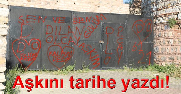 Aşkını tarihe yazdı!