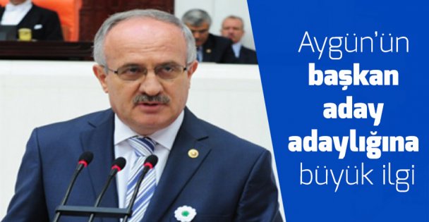 Aygün'ün başkan aday adaylığına büyük ilgi
