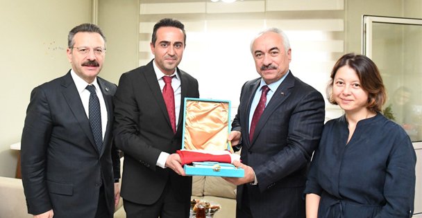 Ersoy ve Aksoy'dan Gazimize ziyaret