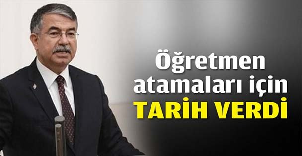 Bakan Yılmaz, öğretmen atamaları için tarih verdi